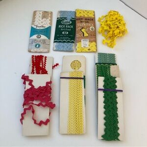 Assorted Rick Rack Set - Red, Yellow, Green, Blue Art Sew Craft Projects Fun